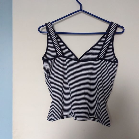 White and blue top size small - Picture 2 of 3